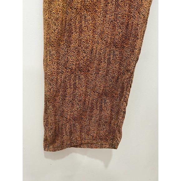 Vintage California Krush Boho Hippie 100% Rayon Pants M animal Print - Picture 6 of 8